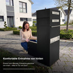Metzler Paketbox mit Briefkasten | Entnahme auf der Rückseite | personalisiert mit Gravur | Zivo 2