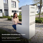 Metzler Paketbox mit Briefkasten | Entnahme auf der Rückseite | personalisiert mit Gravur | Zivo 2