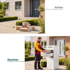 Metzler Paketbox mit Briefkasten | Entnahme auf der Rückseite | personalisiert mit Gravur | Zivo 2