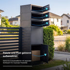 Metzler Paketbox mit Briefkasten | Entnahme auf der Rückseite | personalisiert mit Gravur | Zivo 2