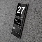 LED Türklingel aus Edelstahl Black-Edition schwarz