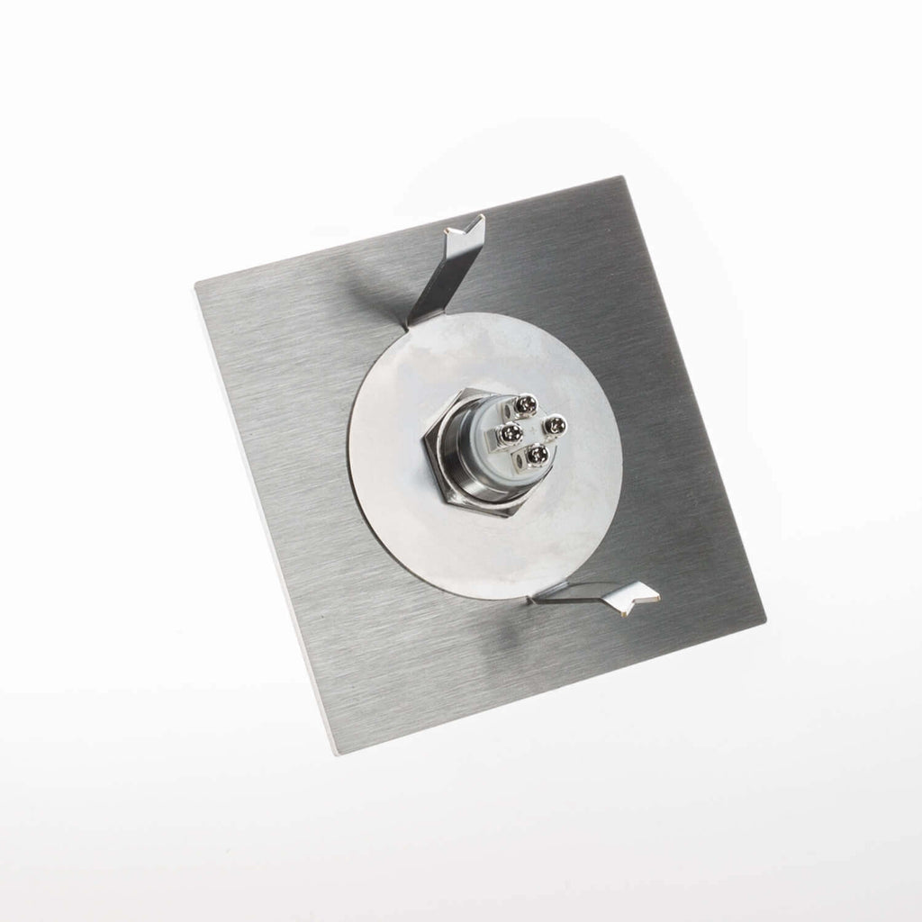 Metzler Türklingel Edelstahl Weiß Lasergravur + LED-Taster | Sena