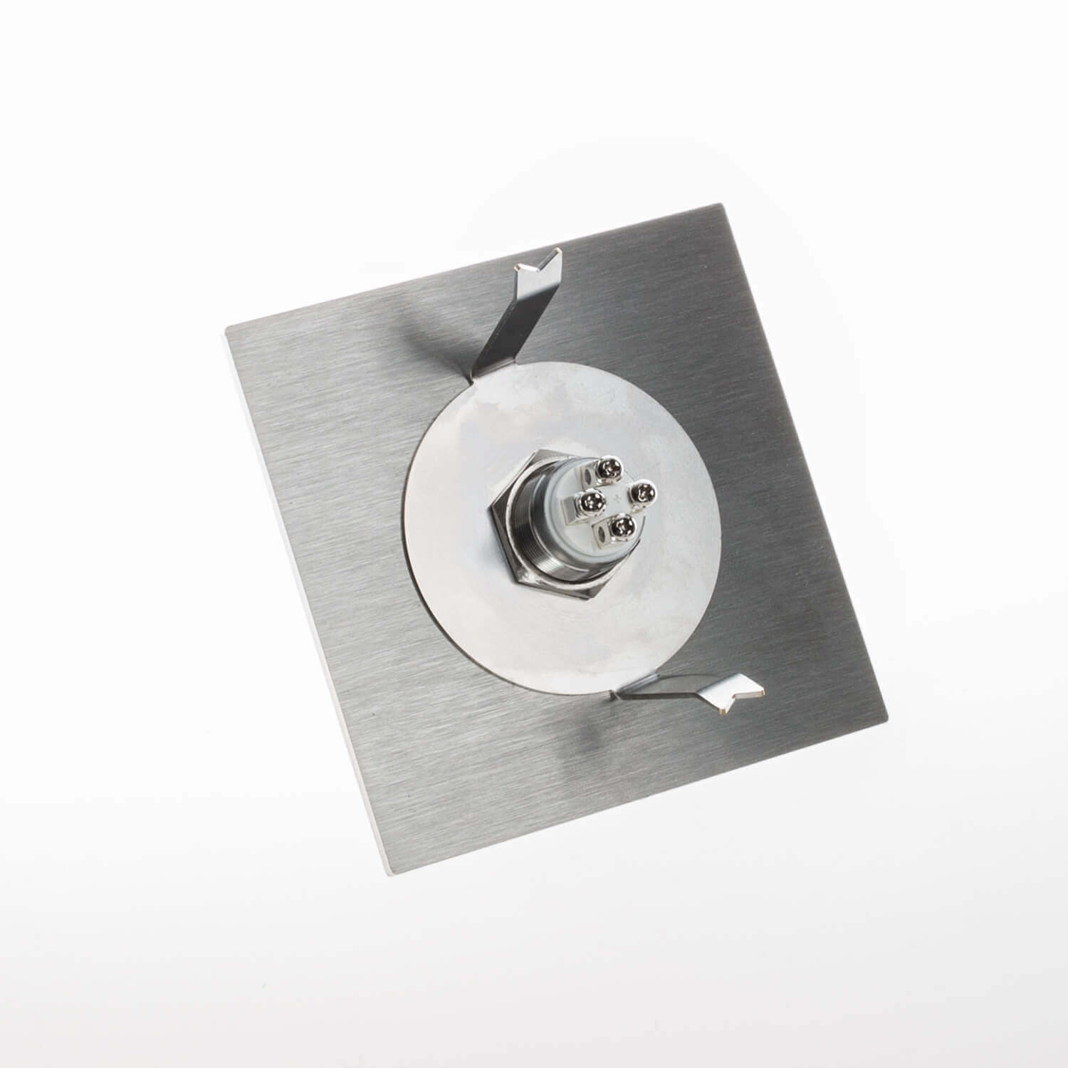 Metzler Türklingel Edelstahl Weiß Lasergravur + LED-Taster | Sena
