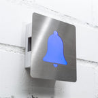 Elektromechanischer Gong mit LED-Beleuchtung Edelstahl Glocke