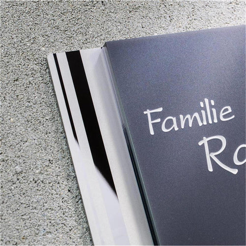 Design Türklingel Anthrazit mit LED - Klingelplatte von Metzler
