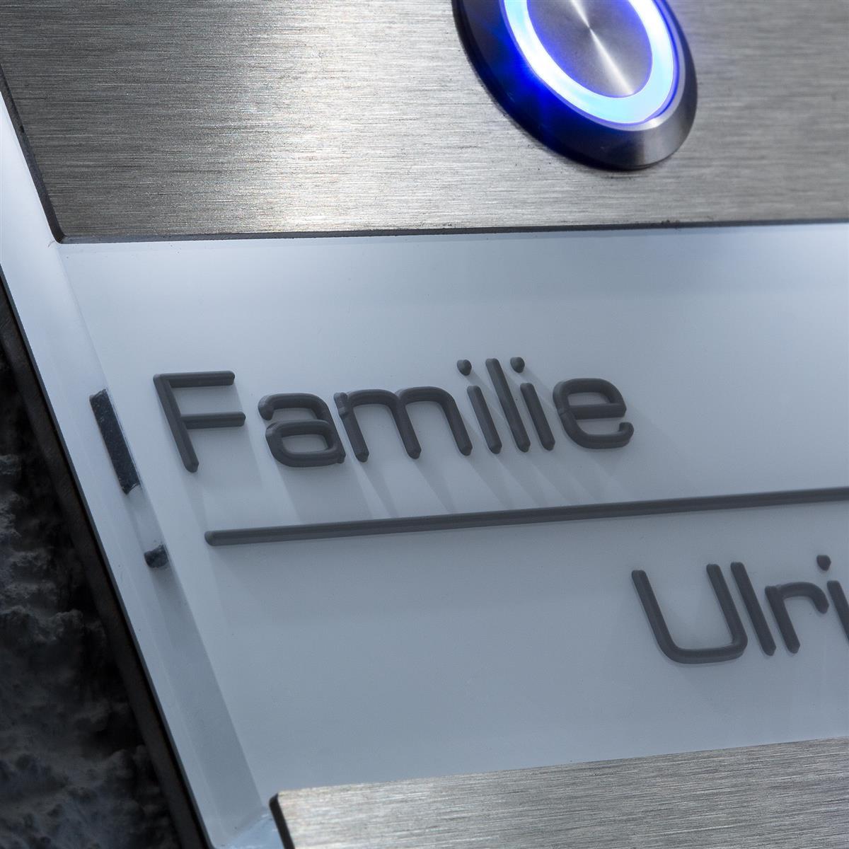 Metzler Türklingel für Zweifamilienhaus mit verschiedenen Optionen | Sena M2