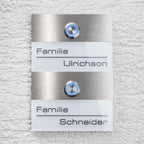 Metzler Türklingel für Zweifamilienhaus mit verschiedenen Optionen | Sena M2