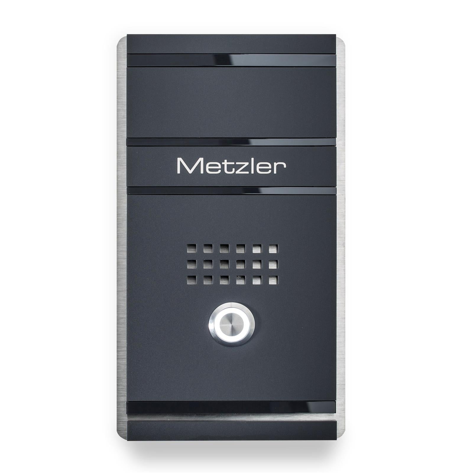 Anthrazit Edelstahl-Türklingel M01