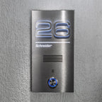 Metzler Türklingel Edelstahl Gegensprechanlage L-Tek Sprechmodul LED-Beleuchtung | Schneider
