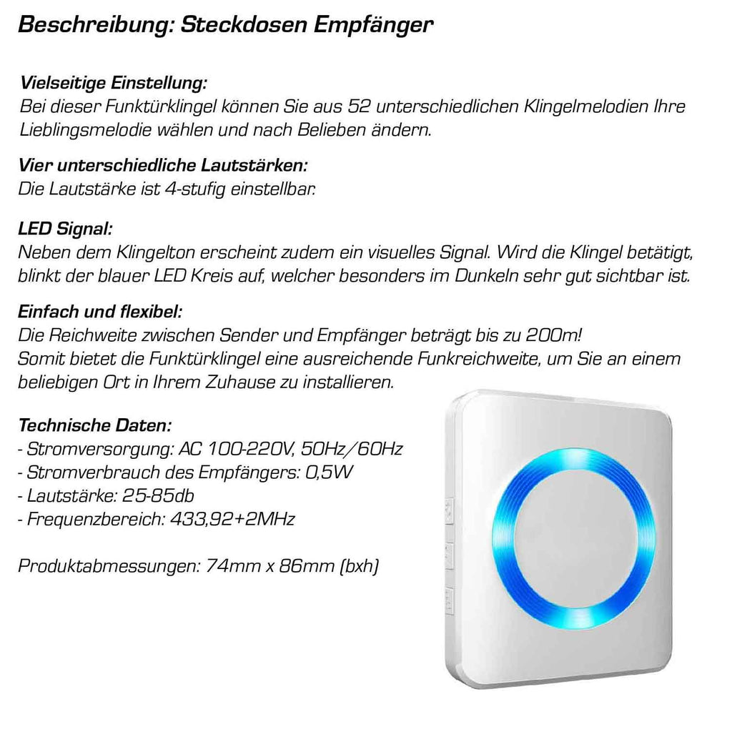 Metzler Funkklingel mit Pusteblumenmotiv Floria