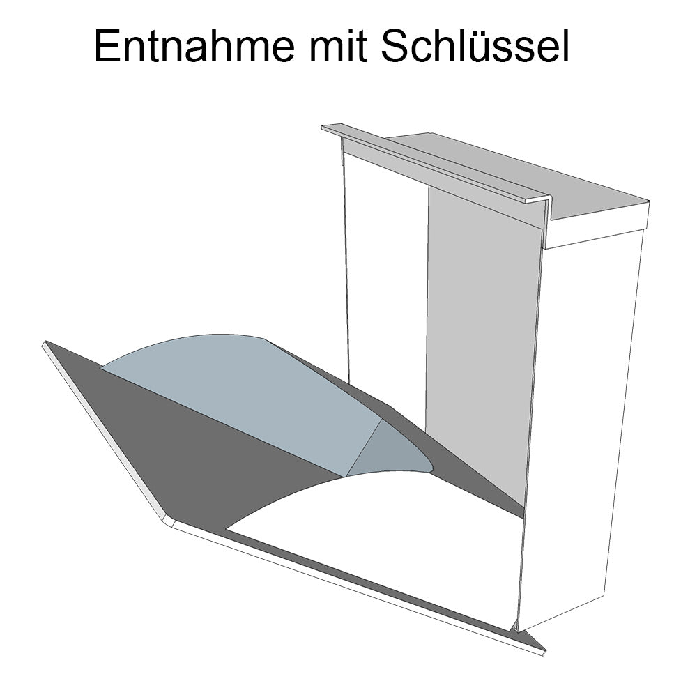 Metzler Briefkasten Anthrazit Edelstahl V4A Gravur optional | 02
