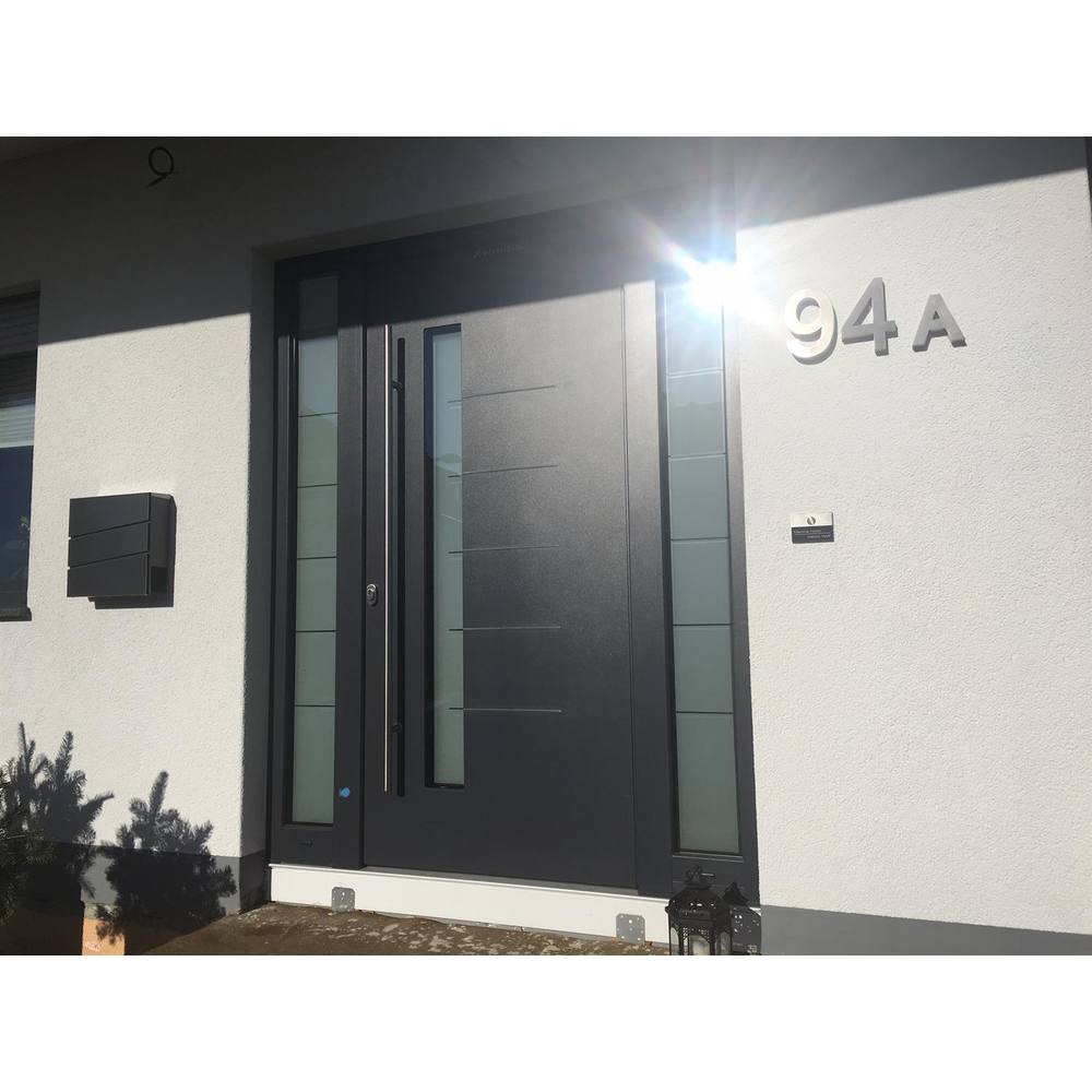 Metzler Türklingel Edelstahl mit 3D-Namensgravur + LED-Taster optional | Sena