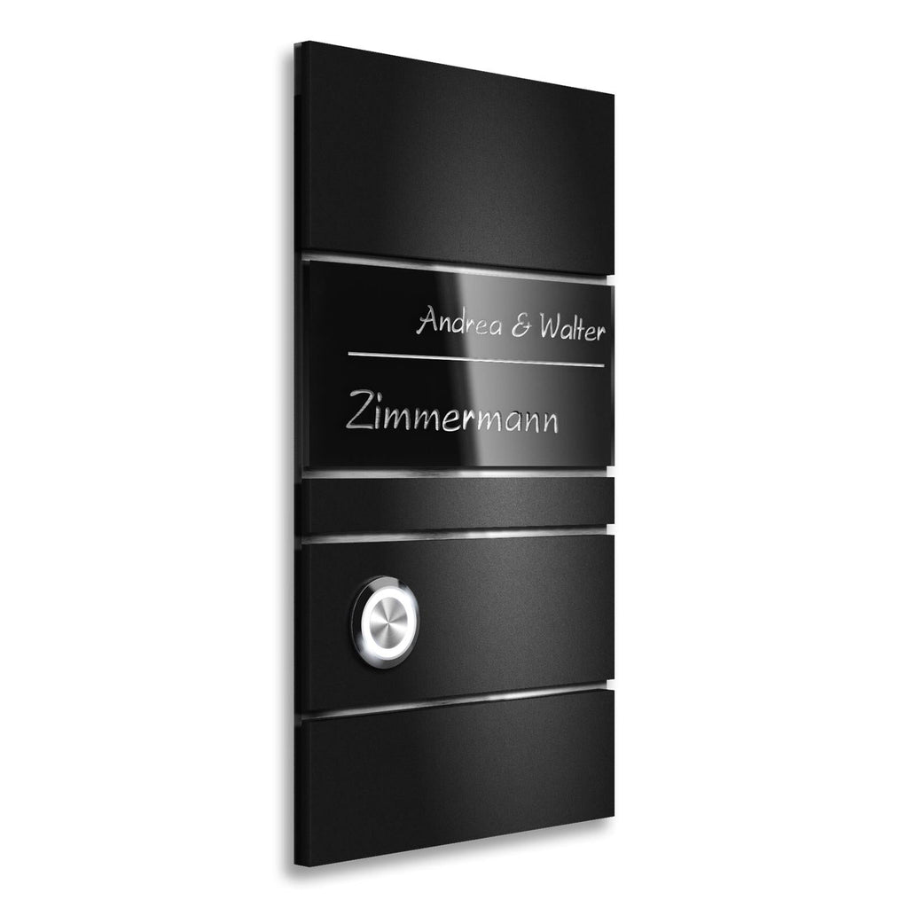 Metzler Design Türklingel mit Gravur | Ava Slim