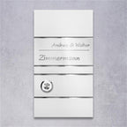 Metzler Design Türklingel mit Gravur | Ava Slim