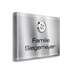 Metzler Aufputz Türklingel | personalisiert mit Gravur | Edelstahl-Taster mit LED | Vitus