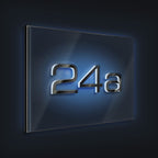 Metzler LED-Hausnummernschild aus Edelstahl 3-stellig in Anthrazit