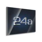 Metzler LED-Hausnummernschild aus Edelstahl 3-stellig in Anthrazit