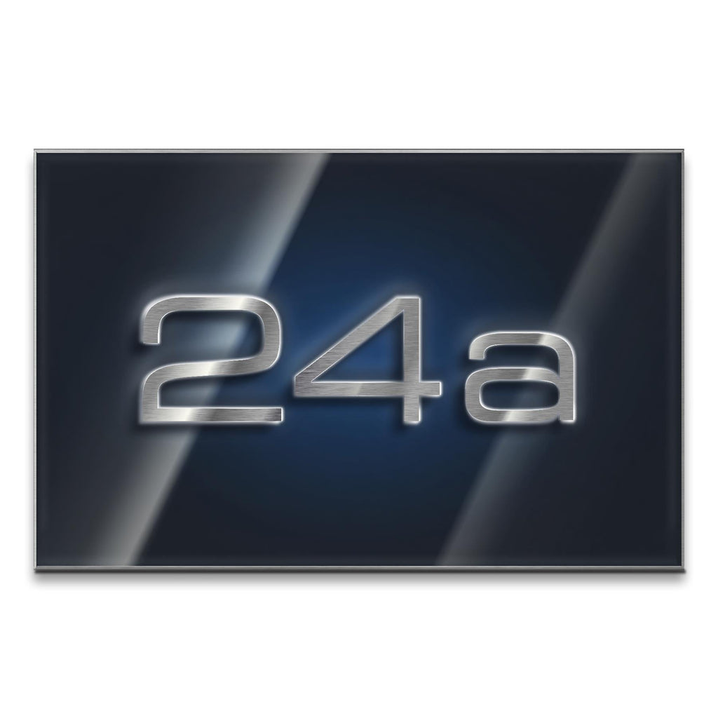 Metzler LED-Hausnummernschild aus Edelstahl 3-stellig in Anthrazit