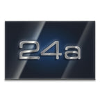 Metzler LED-Hausnummernschild aus Edelstahl 3-stellig in Anthrazit