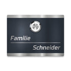 Metzler Türklingel Edelstahl Anthrazit LED Größe wählbar | Heidi