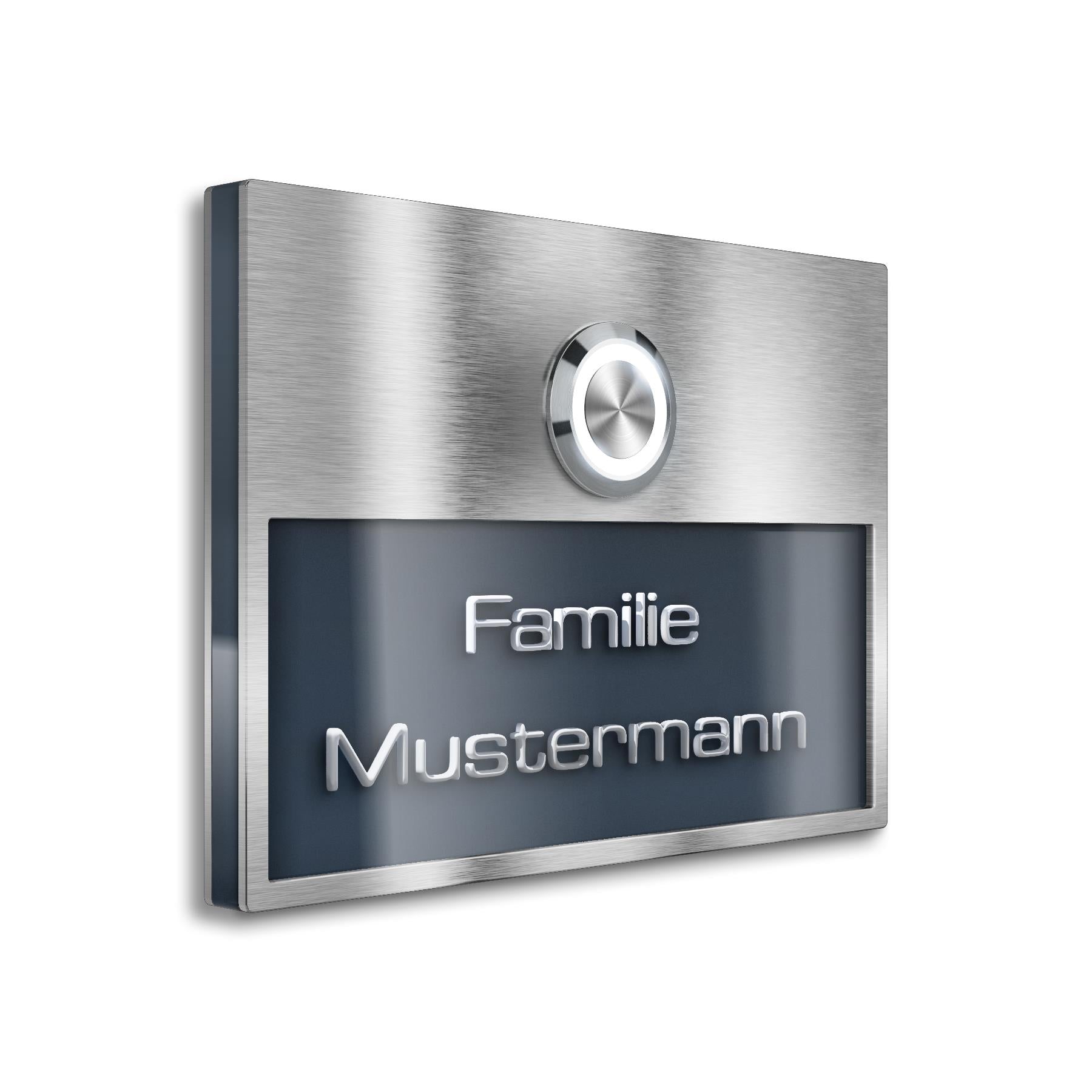 Metzler LED Türklingel Edelstahl Anthrazit 3D-Gravur optional | Otto