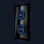 Zweifache LED-Klingel - Design Klingelplatte inkl. XL-Drucktaster