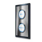 Zweifache LED-Klingel - Design Klingelplatte inkl. XL-Drucktaster