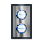 Zweifache LED-Klingel - Design Klingelplatte inkl. XL-Drucktaster