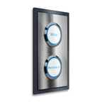 Zweifache LED-Klingel - Design Klingelplatte inkl. XL-Drucktaster