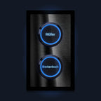 Zweifache LED-Klingel - Design Klingelplatte inkl. XL-Drucktaster