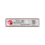 3D-Aufkleber - Bitte keine Werbung & kostenlose Zeitungen - einzeln verpackt