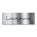 Namensschild groß 100 x 40 mm | aus Edelstahl mit Lasergravur