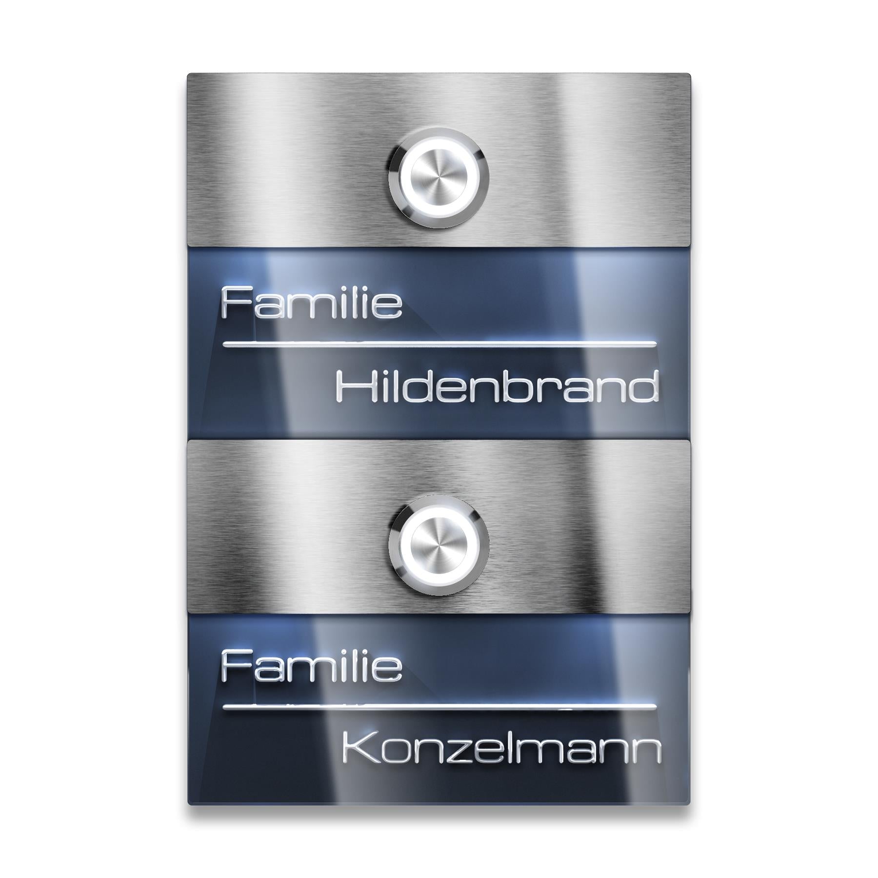 Metzler Türklingel für Zweifamilienhaus mit verschiedenen Optionen | Sena M2