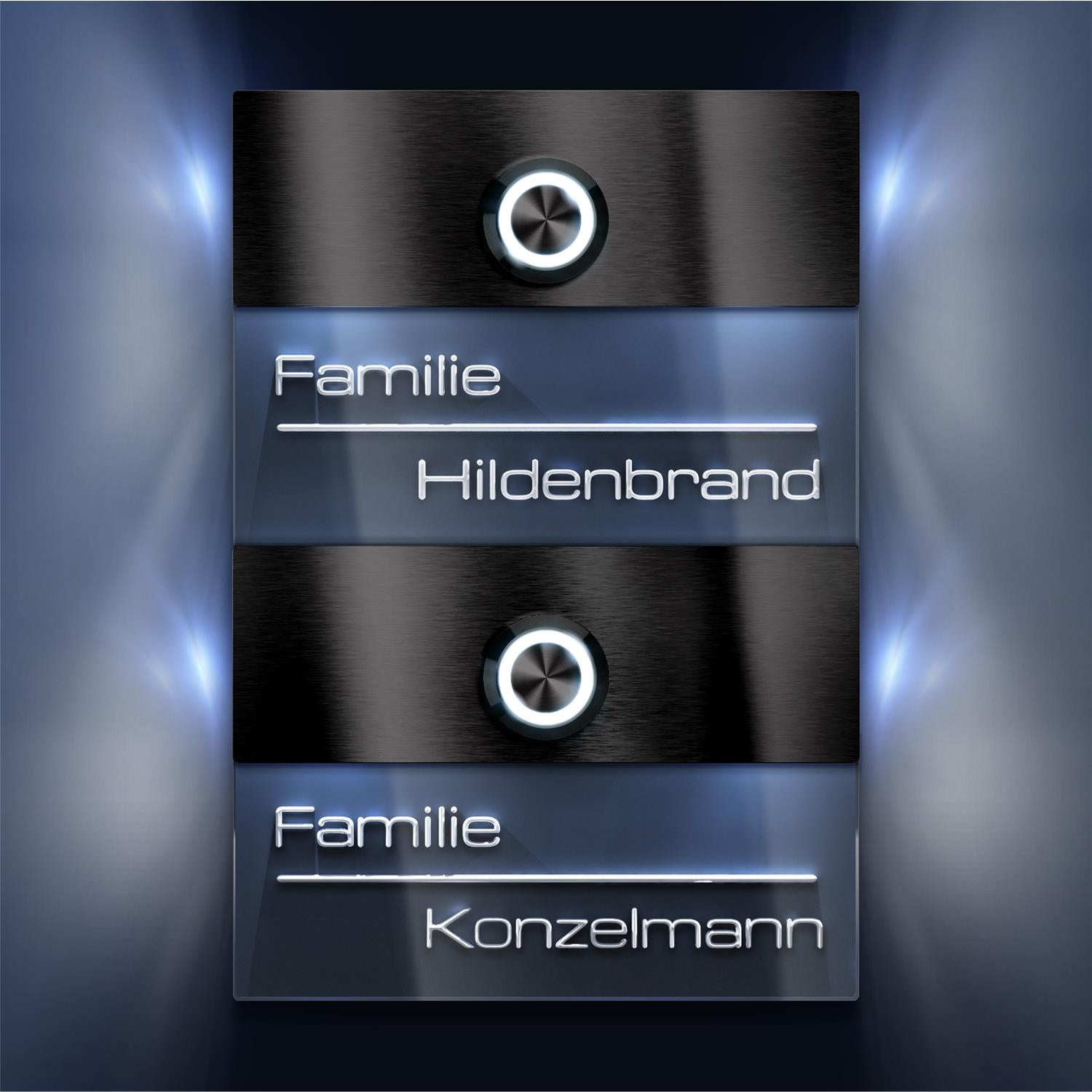 Metzler Türklingel für Zweifamilienhaus mit verschiedenen Optionen | Sena M2