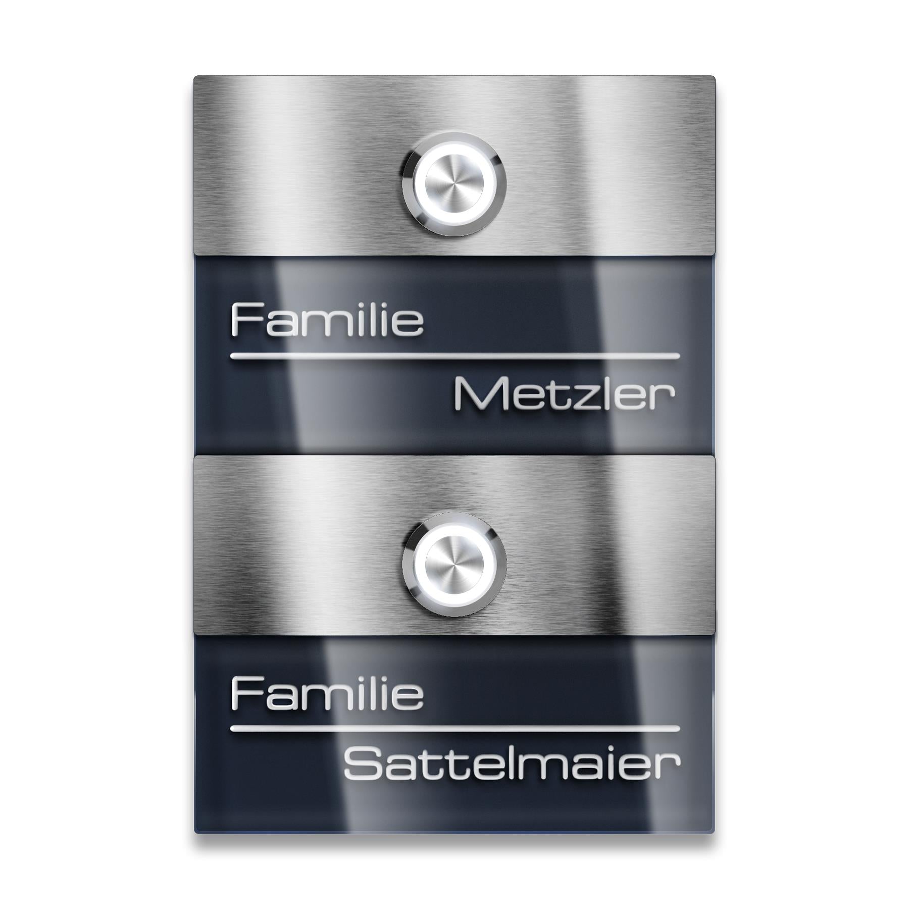 Metzler Türklingel für Zweifamilienhaus mit verschiedenen Optionen | Sena M2