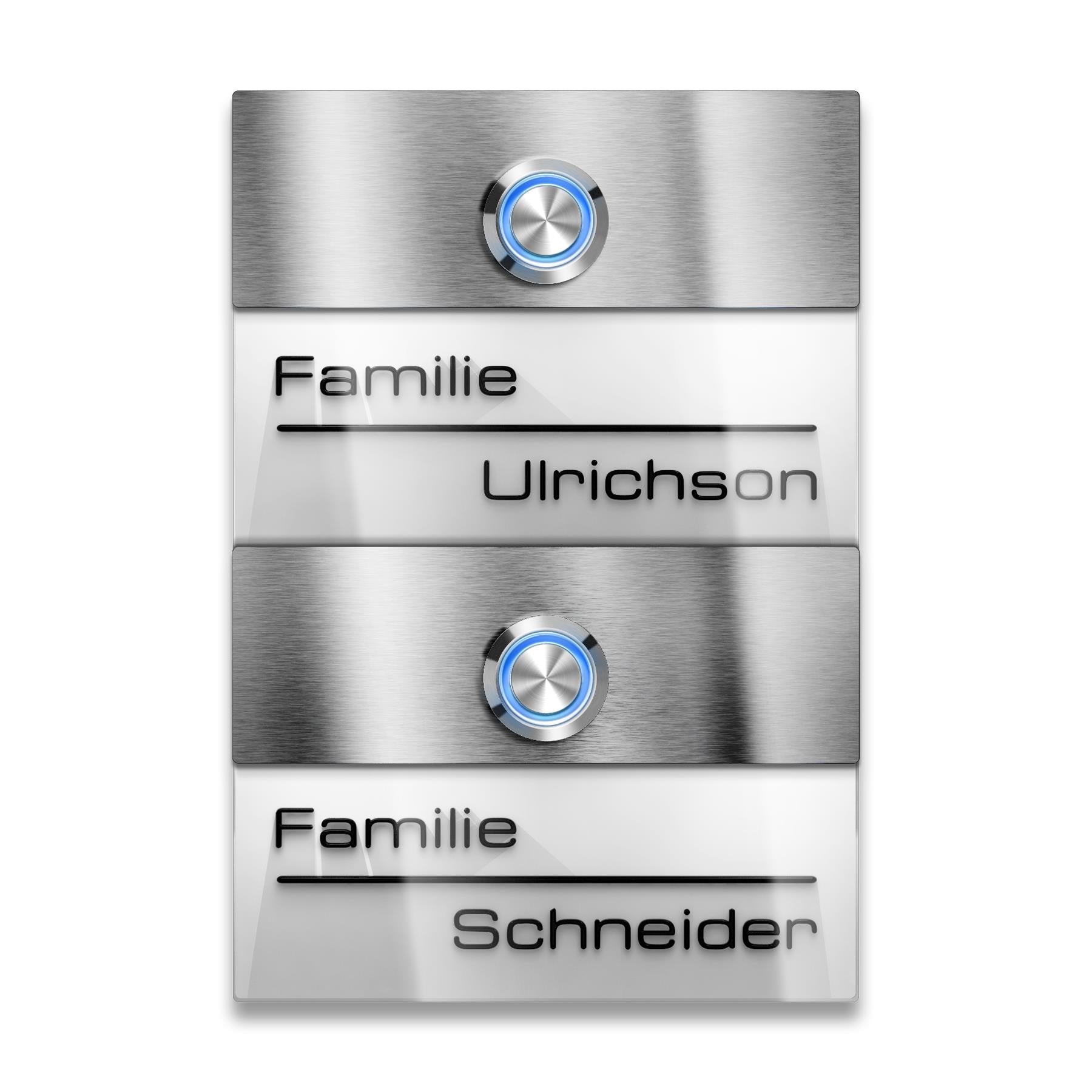 Metzler Türklingel für Zweifamilienhaus mit verschiedenen Optionen | Sena M2
