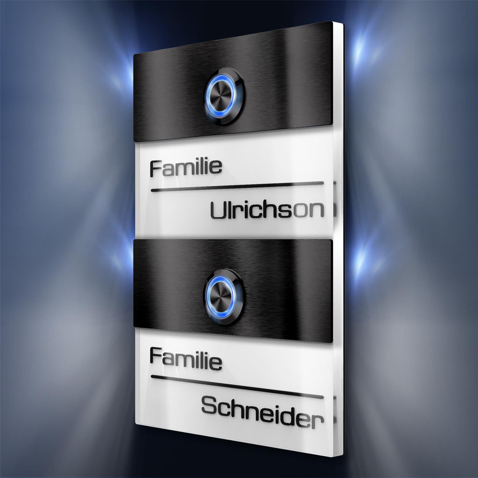 Metzler Türklingel für Zweifamilienhaus mit verschiedenen Optionen | Sena M2
