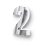 Metzler 3D Hausnummer Edelstahl LED Beleuchtung Höhe 20 cm